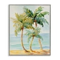 thumbnail image 5 of Tropical Palm Trees on Coastal Beach Sand 11 in x 14 in Framed Painting Art Prints, by Stupell Home Décor, 5 of 5