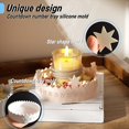 thumbnail image 3 of de Adviento de Silicona, Calendario de Adviento, Moldes de Silicona para Navidad, Molde de Silicona con Forma de Estrella para Velas, 3 of 5