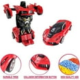 thumbnail image 2 of Toy Cars for Toddlers, Deformation Robot Cars Toys for Kids Boys, Birthday Christmas Gifts for 1-8 Years Old Boys, Red, 2 of 7