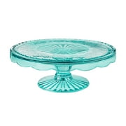The Pioneer Woman Glass Cake Stand, Teal