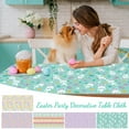 thumbnail image 4 of Easter Tablecloth, Disposable Plastic Tablecloth, Easter Party Tablecloth Holiday Party Background Wall Table Decoration, Easter Tablecloth Decorations for Party(E, 54x108in), 4 of 6