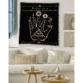thumbnail image 4 of Indian Consigners Palmistry Astrology Alter Square Wall Hanging Table Cloth Sacred Place 36 Inch Home Décor Cotton Altar Cloth Witchcraft Celestical Tarot, 4 of 7