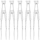 thumbnail image 5 of Rhinestone Hair Stick 10Pcs Silver with Smooth Edges Hair Accessories for Girls, 5 of 5