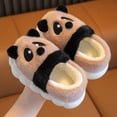 thumbnail image 3 of XXWXYD Baby Kids Plush Slippers Winter Warm Thick House Shoes Soft 𝖥oam Sole Non-Slip Closed Toe 𝖢ozy Indoor Fuzzy Toddler Slip-Ons, 3 of 5