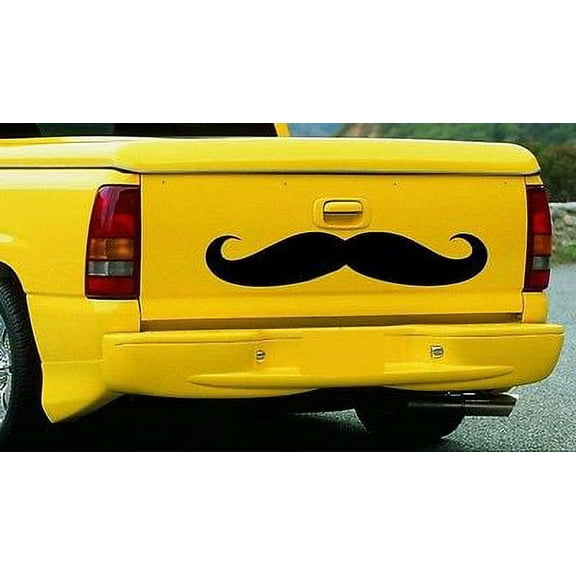Mustache for Truck ~ Wall or Window Decal 6.5" x 33"