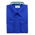 thumbnail image 1 of BERLIONI Chemise Habillée CONVERTIBLE pour Homme à Manches Courtes Bleu Royal 32/33, 1 of 1