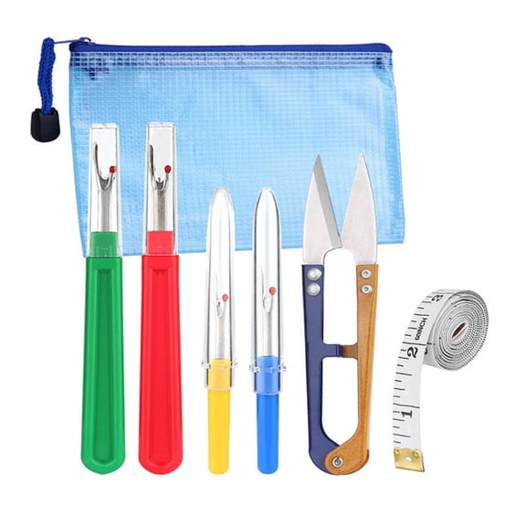 FACEGA 7 Pcs Seam Ripper,Soft & Warm Seam Rippers for Sewing,Great for Outdoor Sewing Kit,Colorful