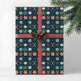 thumbnail image 3 of Christmas Sweater Style Wrapping Paper Roll, Festive Knit Snowflake Holiday Gift Wrap, Cozy Xmas Paper, Winter Wrap Rolls for Christmas Birthday, 23x58in / Roll, 3 of 5
