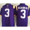 thumbnail image 1 of Mens Lsu Tigers #3 Purple Beckham Jr College Football Jersey, 1 of 1