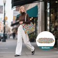 thumbnail image 7 of FORMRS Tote Bag for Women Quilted Large Capacity Travel Work Carry On Shoulder Handbag, Colorful Stars, 7 of 7