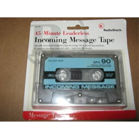 45 minute leaderless incoming message tape for answering machine (Best Answering Machine Messages)