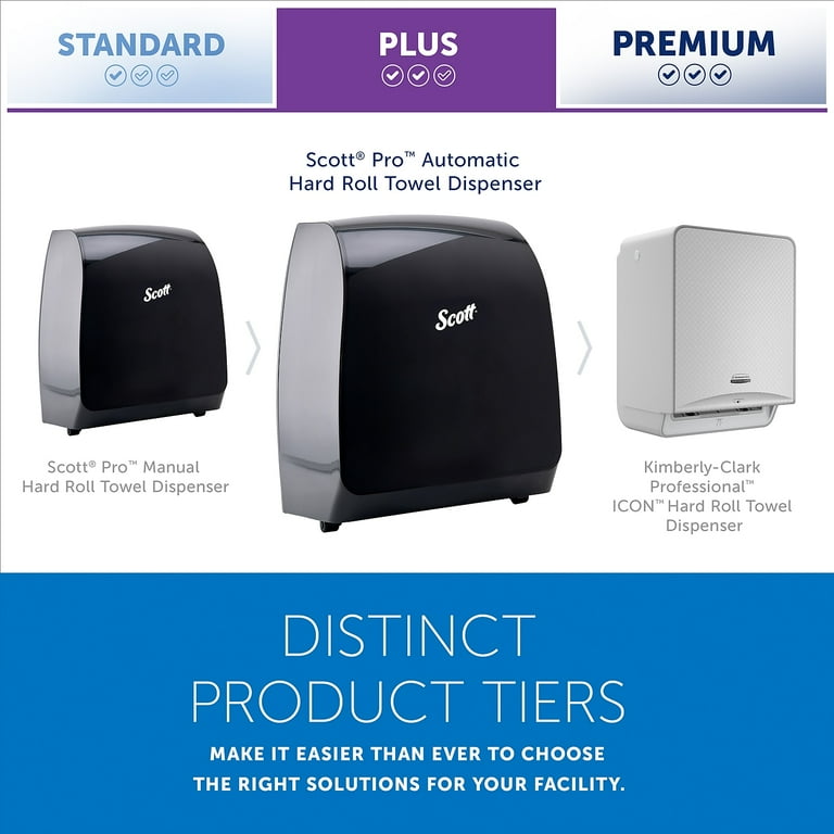 Pro Mod Manual Hard Roll Towel Dispenser, 12.66 x 9.18 x 16.44, Smoke Pro Mod Manual Hard Roll Towel Dispenser, 12.66 x 9.18 x 16.44, Smoke
