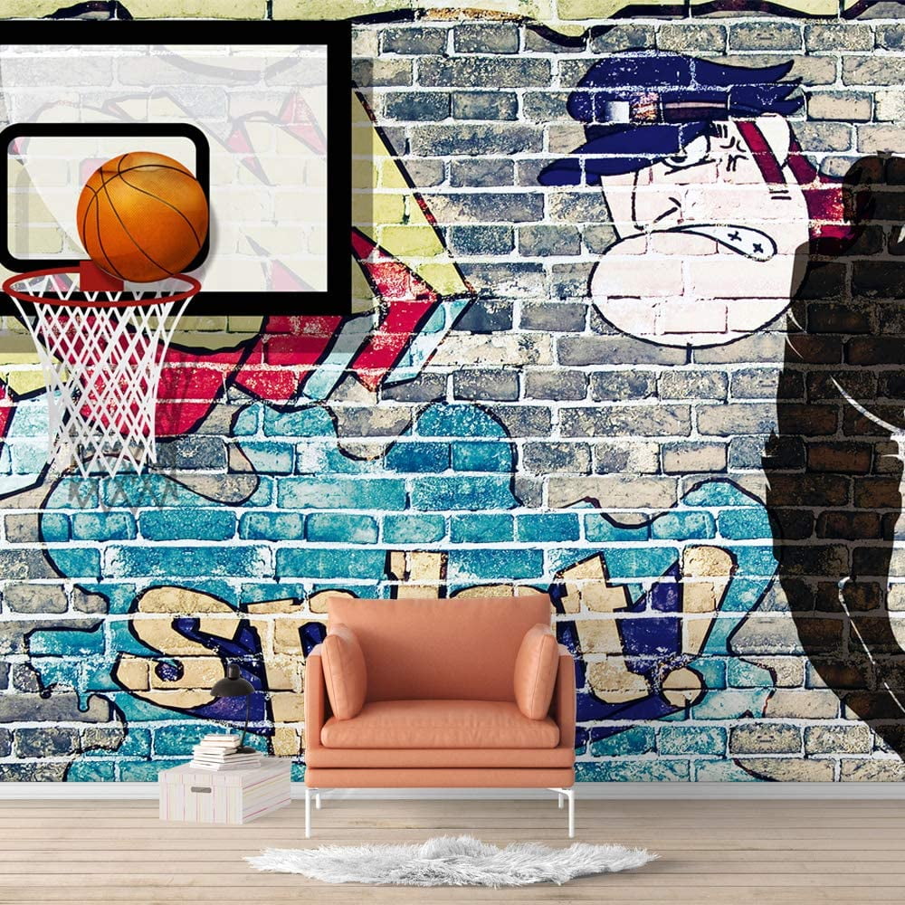 Abstract Pattern Graffiti 3D Wall Mural Removable Bedroom Wallpaper Murals 