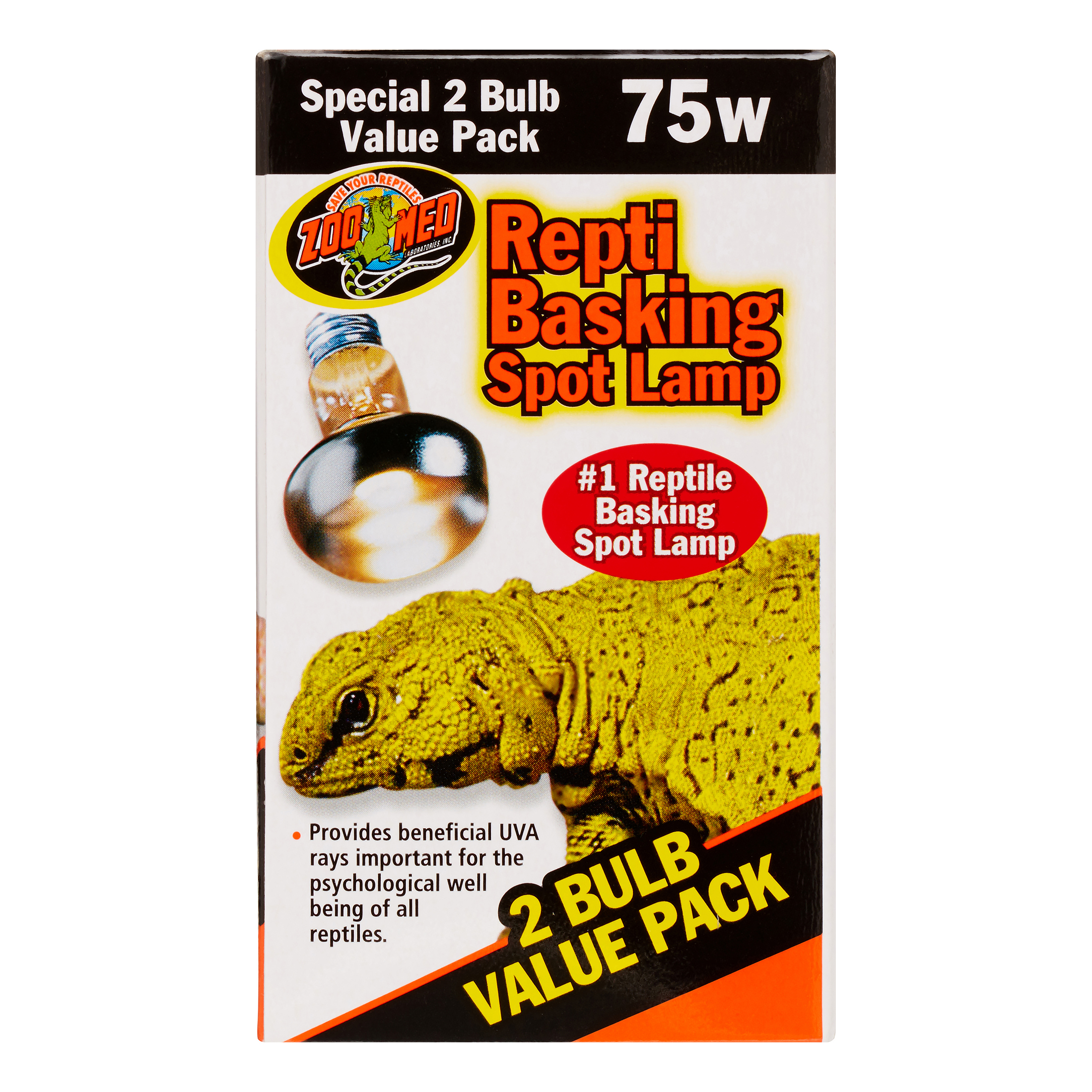 Zoo Med Repti Basking Spot Lamp 2 Bulb Value Pack, 75 Watt - image 4 of 5
