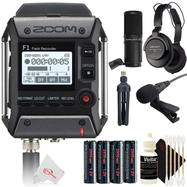 Zoom F1LP 2Input / 2Track Portable Multitrack Recorder + Zoom ZDM1