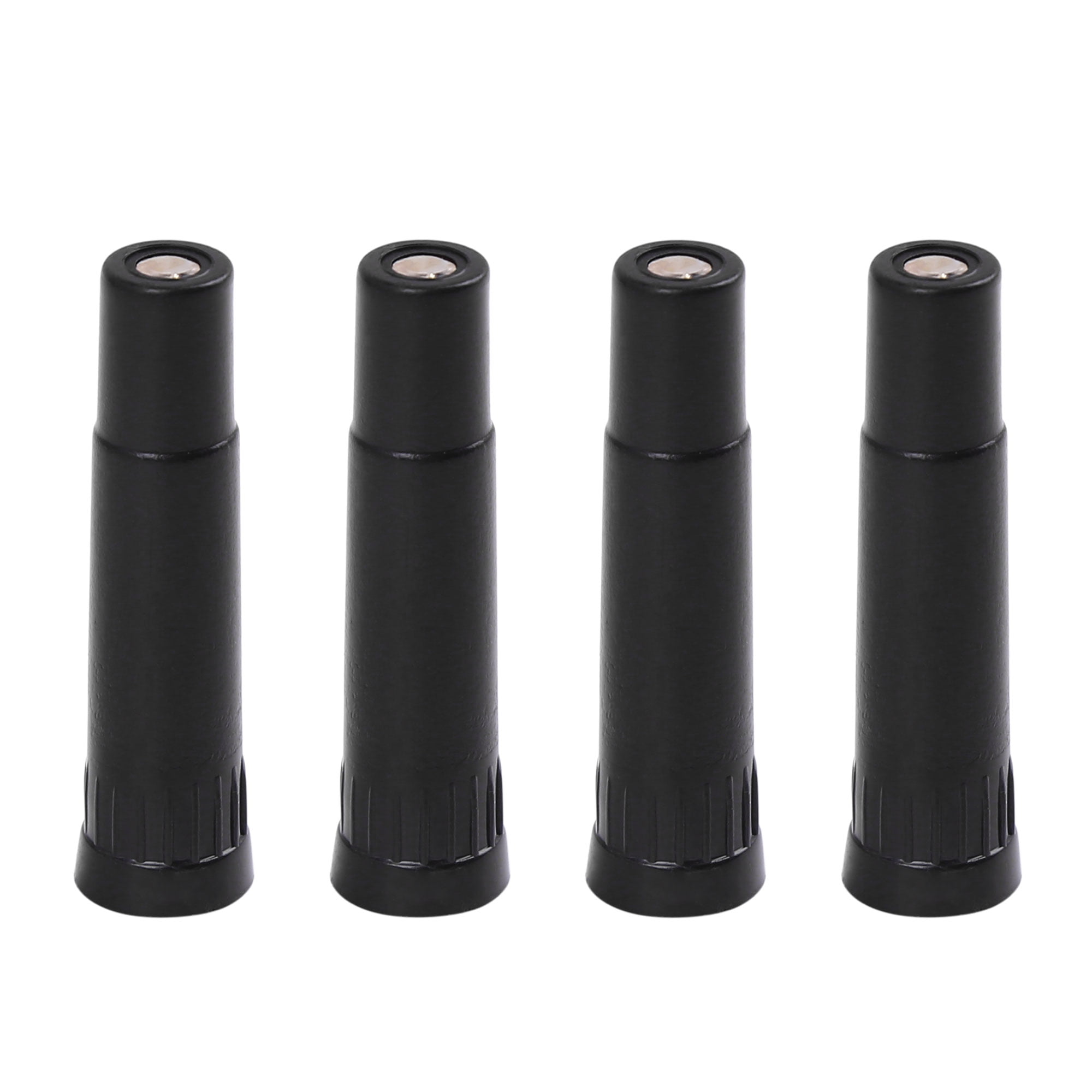 Unique Bargains 4Pcs Car Valve Cap Stem Extension Wheel Tire Cap Extender Adapter Length 39mm Plastic Black