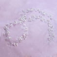 thumbnail image 3 of Accesorios para el cabello de boda, joyería de diamantes de imitación, tocado nupcial de vid, diademas de perlas, accesorios, pinza para el cabello para mujer, relleno de 35 CM, dorado, plateado, 3 of 5