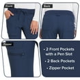 thumbnail image 5 of HeartSoul Break On Through Women's Scrubs Pant Low Rise Jogger HS030, 5 of 7