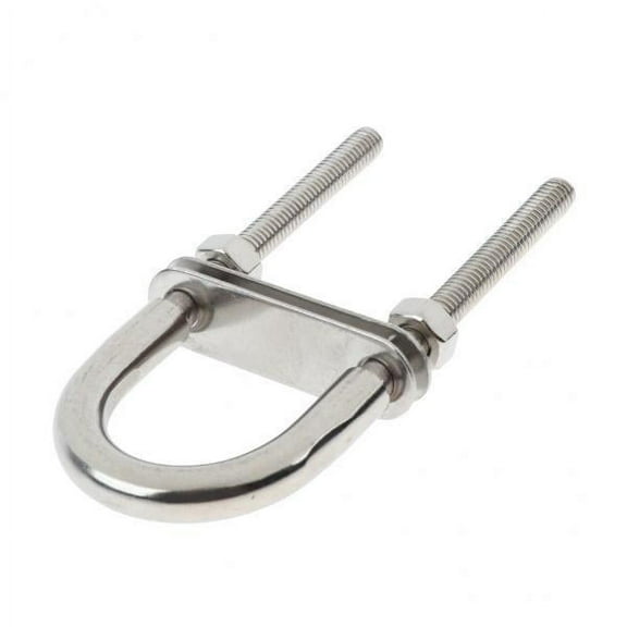 Colaxi 3x304 Stainless Steel Boat Bow / Stern Eye, U-Bolt, Marine Rigging M6*90 3 Pcs