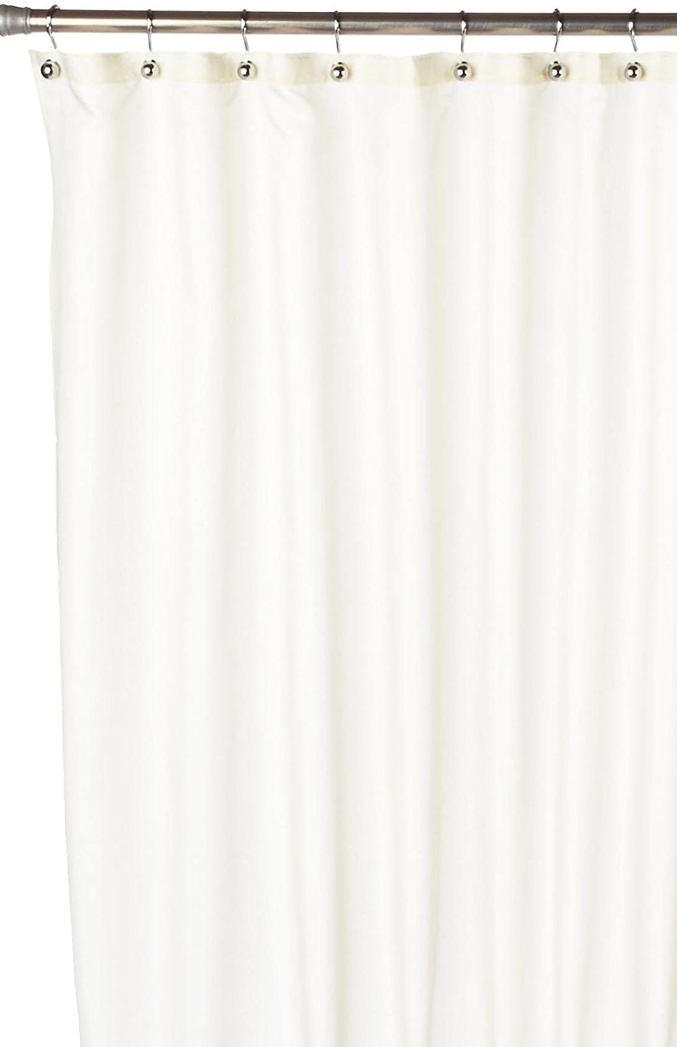 Royal Bath Nylon Fabric Shower Curtain Liner With Reinforced Mesh