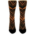 thumbnail image 4 of ThisWear Wild Animal Gifts Tiger Print Socks Tiger Apparel Animal Print Socks 2-Pairs Novelty Crew Socks, 4 of 5