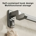 thumbnail image 4 of Popular Picks, Bathroom Non-Perforated Slipper Rack, Wall-Mounted Shoe Rack for Bathroom Door and Storage Organization Akmoler Under 10 | Stainless Steel, Gray [New Arrival], 4 of 7