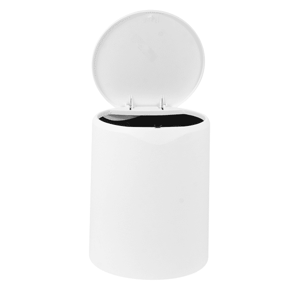 Baluue 1-Piece Double-Layer Plastic Trash Can for Bedroom Indoor Use, and Stylish Waste Bin