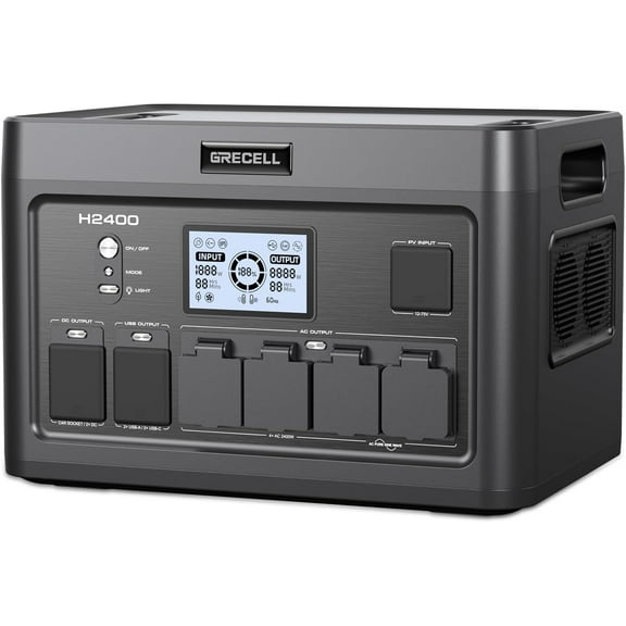 GRECELL 2400W Continuous / 4800W Peak Portable Power Station