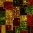 thumbnail image 1 of Ahgly Company Machine Washable Indoor Square Patchwork Yellow Transitional Area Rugs, 8' Square, 1 of 4
