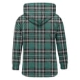 thumbnail image 4 of RongHuan Big and Tall Plaid Jacket Mens Fleece Lined Flannel Shirt Jackets with Hood Fall Winter Button Down Outerwear Casual Long Sleeve Coat, 4 of 4