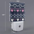 thumbnail image 2 of Xecao Pixel Heart Winter for Night Light - a Wall-mounted LED Fixture with A Dusk-to-dawn Sensor, Ideal for Bedrooms, Bathrooms, Hallways, and Kitchens-US, 2 of 7