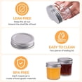 thumbnail image 3 of Vidrio Mason Jars ComSaf de 60 ml (48 unidades) con tapa para aderezo, 3 of 8