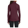 thumbnail image 2 of Womens Sport Wick Stretch 1/2 Zip Polyester/Spandex Pullover Maroon XXL, 2 of 7