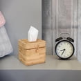 thumbnail image 5 of ABCISI Tissue Box Cover,  Natural Square Tissue Box Holder, Woven Rattan Organizer with Lid for Desk, Bathroom, Living Room​ and Office, 5 of 12
