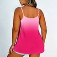thumbnail image 4 of SwiftWear Women's Plus Size Camisole Spaghetti Strap Tank Top Pleated Loose Scoop Neck Gradient Summer Tunic Top for Casual Daily Wear, 4 of 6