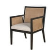 thumbnail image 2 of Darnell Dining Chair in Black, Solid Wood Dining Chair, Rattan Cane Dining Chair, Hexagon Rattan Dining Chair, Upholstered Dining Chair, 2 of 4