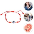 thumbnail image 4 of 2 uds. Pulsera de mal de ojo pulsera de hilo rojo pulseras ajustables tejidas a mano para mujer, 4 of 6