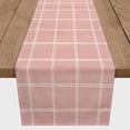 thumbnail image 2 of Creative Products Linen With Plaid Pink 4 16 x 72 Poly Twill Table Runner, 2 of 3