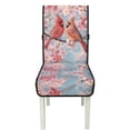 thumbnail image 7 of TSOVTHRID Cardinal Cherry Blossom Print Quilted Dining Chair Cushion Cover Non-Slip Water Resistant Chair Covers with Elastic Band Seat Slipcovers for Home, Restaurant, Set of 2, 7 of 7