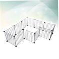 thumbnail image 3 of SHOWERORO 8Set Black Dog Crate Iron Folding Safe Den for Pet Home, 3 of 8