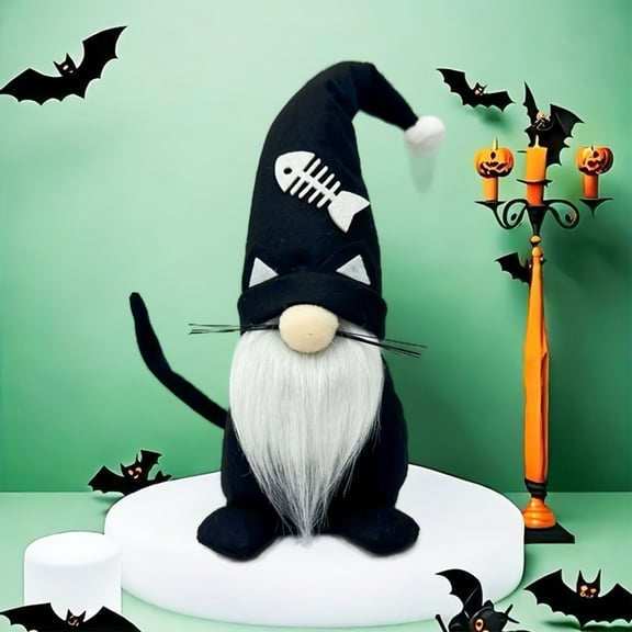 100Fens Halloween Gnome Decorations with Witch Hats Doll Fairies Halloween Tabletop Decorations Fall Decor