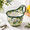 Emerald Daisy, variant on 16oz Hand-painted Ceramic Soup Mug With Handle Bowl Cozy Included