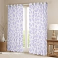 thumbnail image 2 of Erosebridal Purple Cheetah Print Black Out Curtains for Kids, Cute Animal Curtains Pack of 2 (42x63 Each), 2 of 6