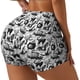 thumbnail image 1 of Fotbe Black White Halloween Shorts Sin Costuras – Shorts Deportivos de Cintura Alta para Mujer, Elásticos para Gimnasio, Yoga, Running o Ciclismo-Small, 1 of 8
