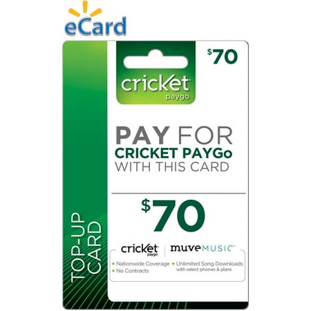 ***fast Track*** Cricket Paygo $70 (emai
