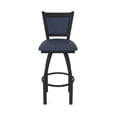 thumbnail image 5 of 870 Hadleigh 25" Swivel Counter Stool with Black Wrinkle Finish and Graph Anchor Seat and Back, 5 of 5