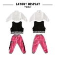 thumbnail image 5 of Ropa de Hip Hop para niños, ropa de calle para bailar, traje de baile de Jazz, sudadera recortada, camisa, 5 of 5