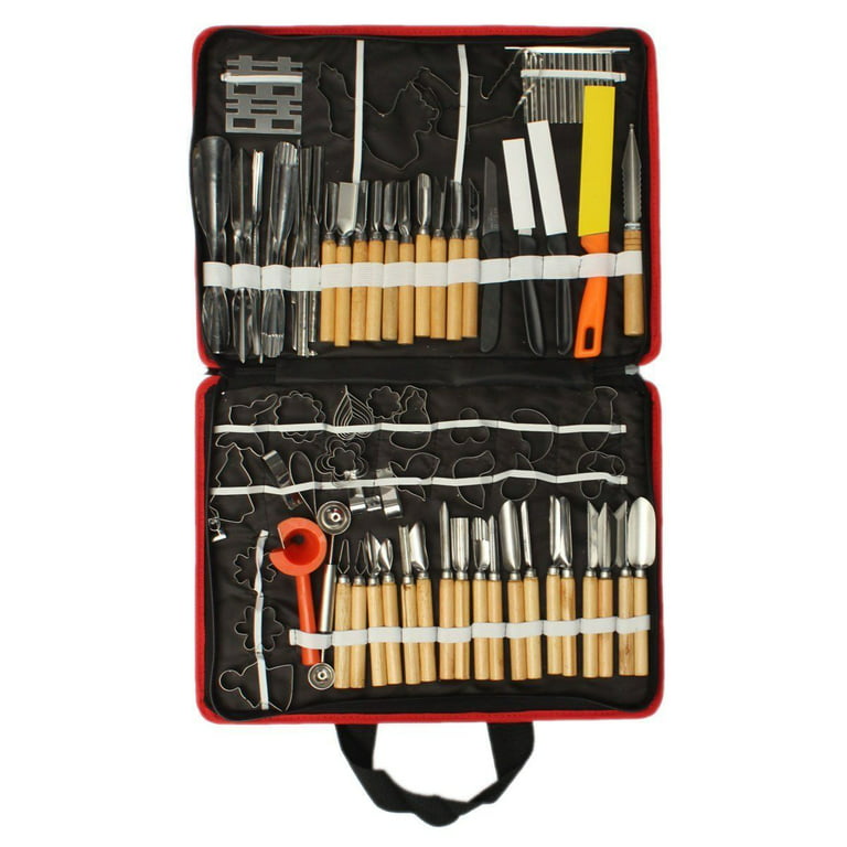 WIN-WARE Culinary Carving Tool Set 22 Piece. Great Range of Carving Tools,  Knives and Decorators Presented in a Wooden Case. Fruit/vegetable
