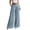 Blue, variant on SwiftWear Womens Wide Leg Dressy Pants Business Casual Flowy Work Palazzo Pants High Waisted Pleated Trousers
