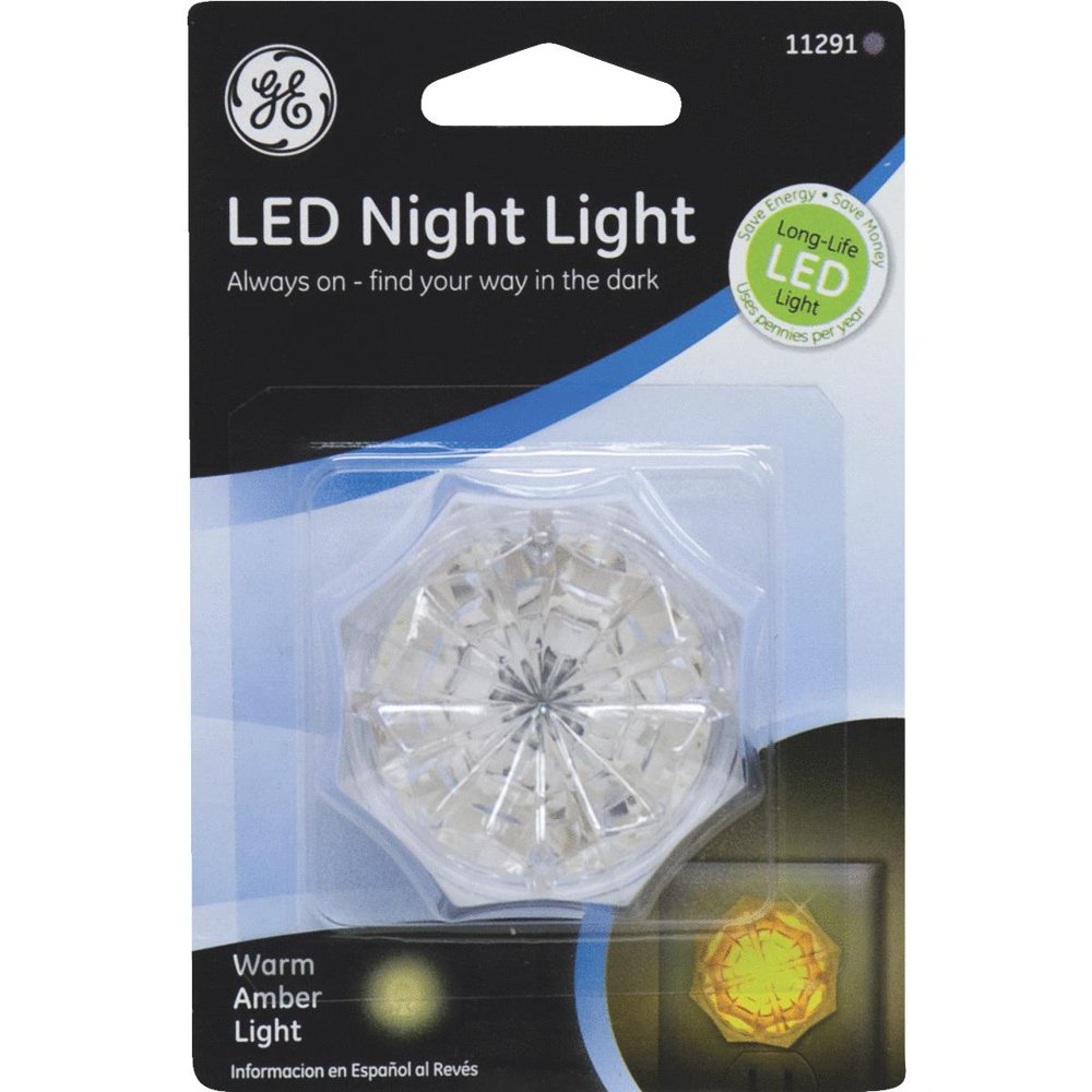 GE Warm Amber LED Night Light 11291